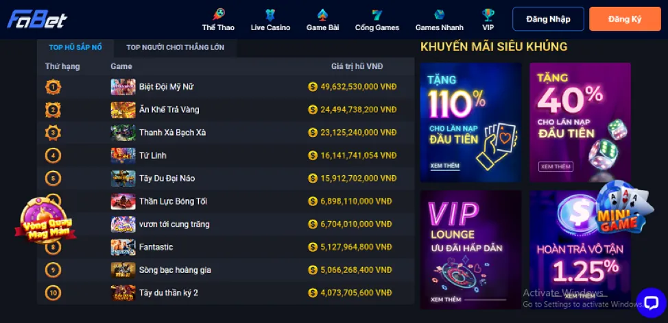 Bước 2: Tìm và nhấp vào nút Tải Xuống APP Android